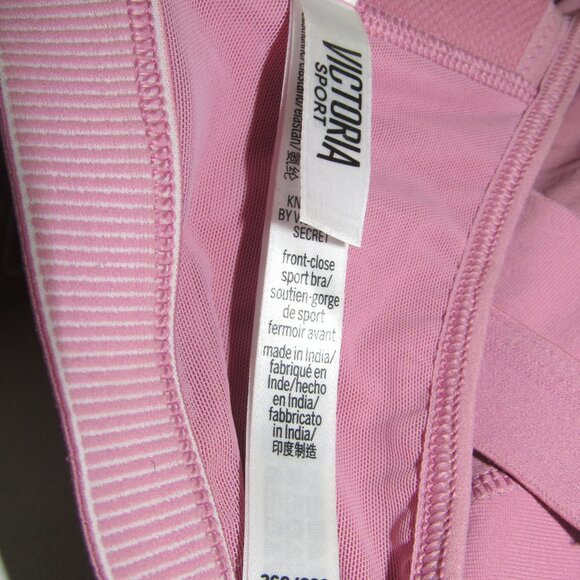 Knockout by VICTORIA’S SECRET SPORT Front Closure Zip Sports Pink Bra Size 36C - Picture 5 of 5